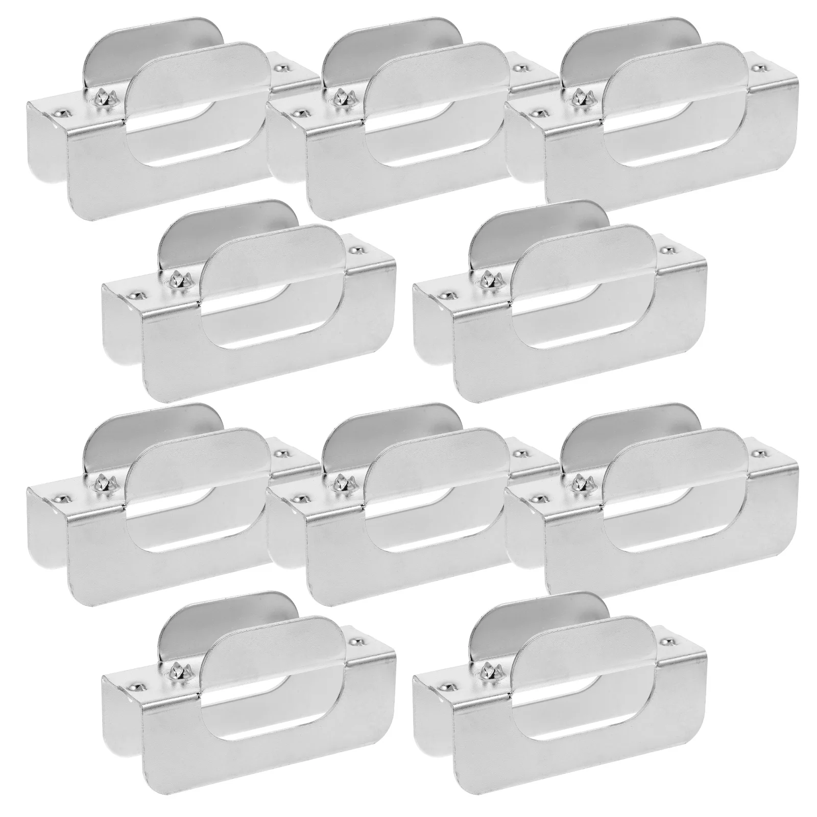 

10 Pcs H Slot Cover Hardware Accessories Iron Shelf Clip Support Stainless Steel Corner Bracket Drywall Clips Repair