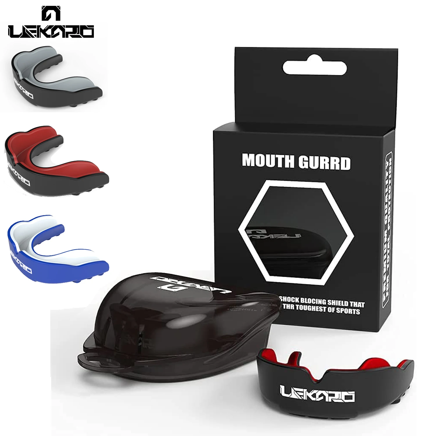 Lekaro Eva Adult Sports Mouth Guard Child Mouth Guard Boxing Braces Mouthguard For Basketball,lacrosse, Boxing,mma,martial Arts