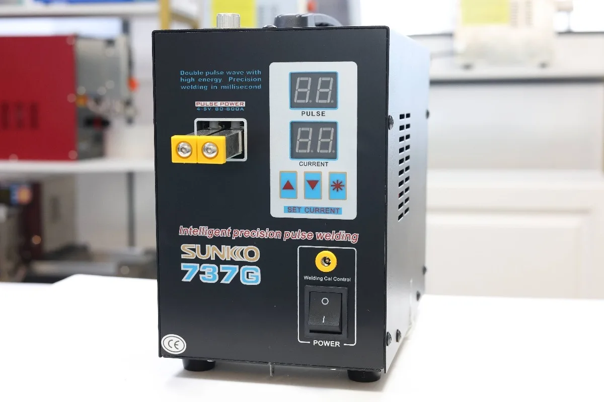 

737G Spot Welder 1.5KW LED Illuminated Dual Digital Display Double Pulse 220V Welding Machine for 18650 Battery New