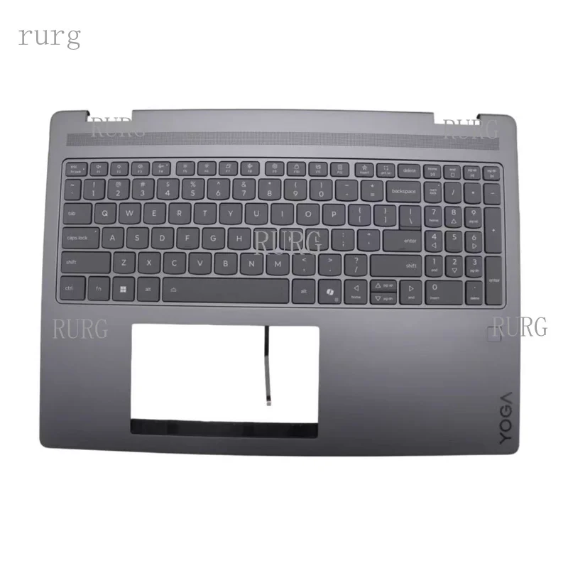 R+ New Yoga 7 2-in-1 16ILL10 83JT Palmrest Upper Case US Backlit KB FP 5CB1R68028