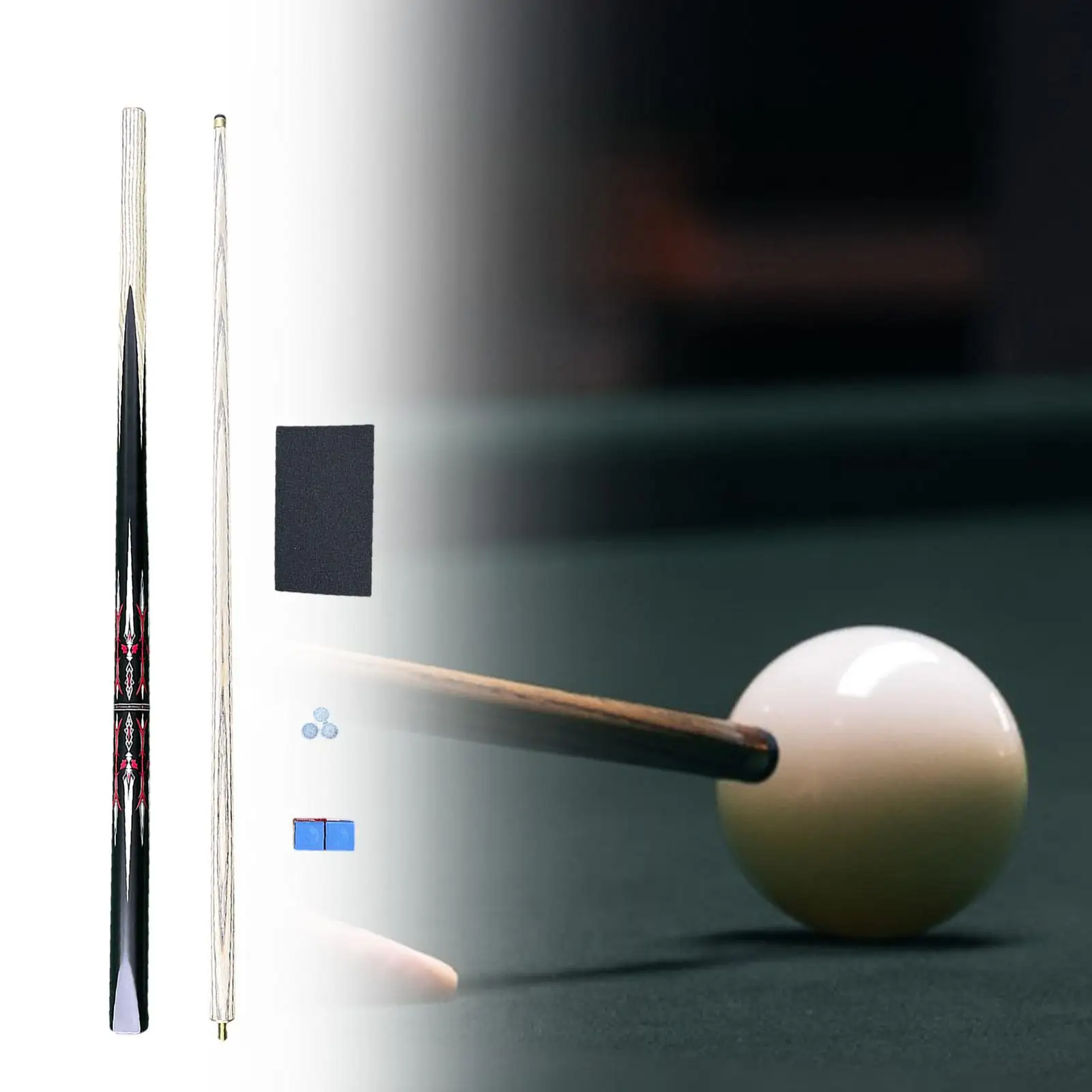 عصا البلياردو الخشبية مقاس 57 بوصة للاعبي البلياردو المبتدئين