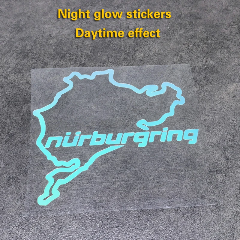 Nightlight Sticker Upgrade Your Car with Stunning Nurburgring Track Car Stickers: Trendy and Waterproof!