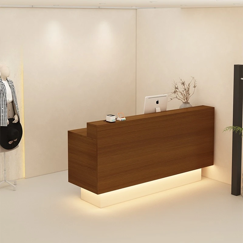 Checkout page Clothing store Women's clothing store Small bar table Light hairdressing front desk Simple and modern