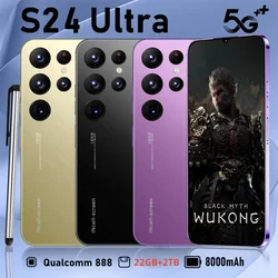 S24 Ultra Mobiele Telefoons 7.3 Hd-Scherm Smartphone Origineel 22Gb + 2Tb 4G 5G Dual Sim Celulares Android Ontgrendeld 8000Mah S23 Ultra