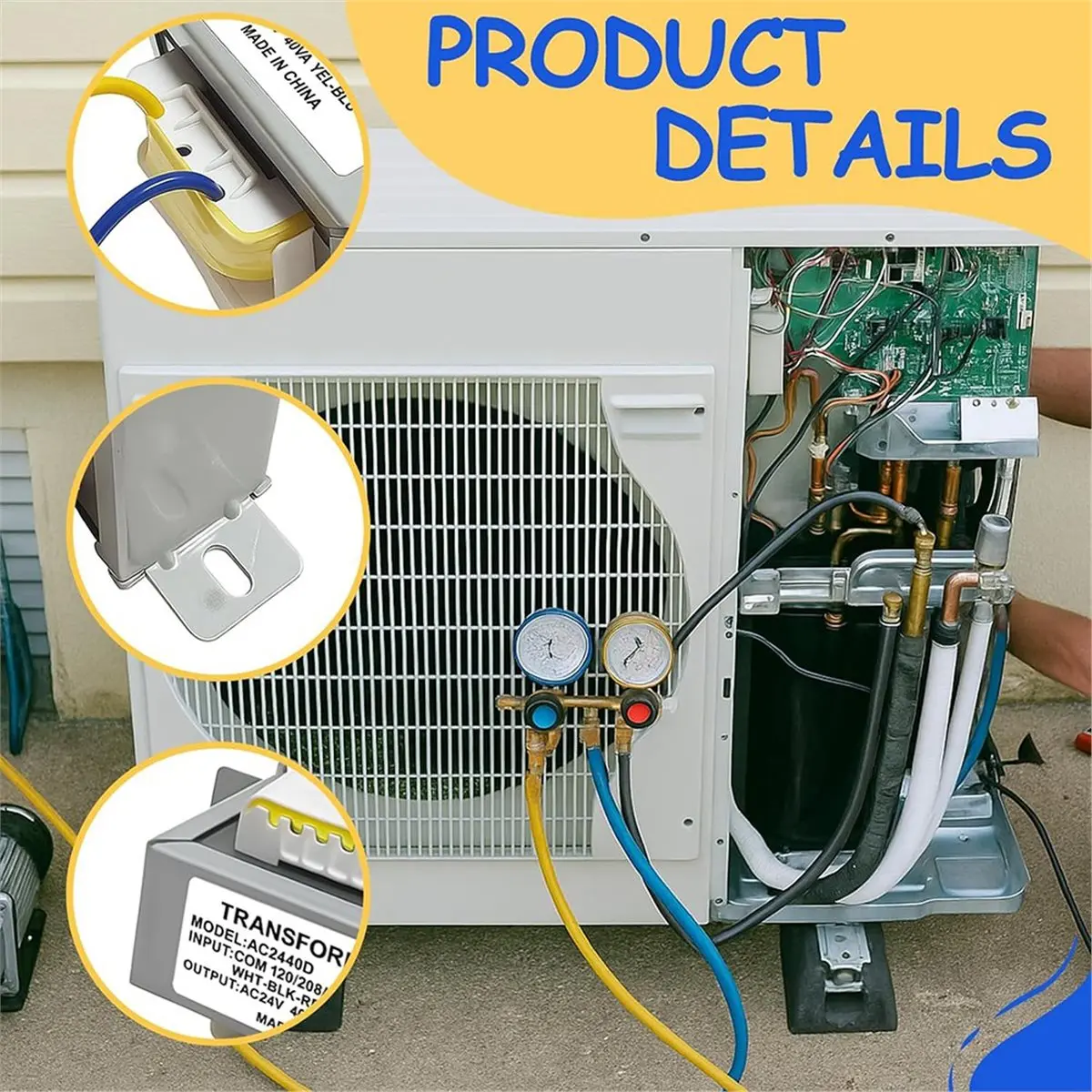 A56K 24V 40VA Control Transformer with Foot Mount for HVAC Furnace,Primary Voltage 120/208/240V 50-60hz Secondary 24V