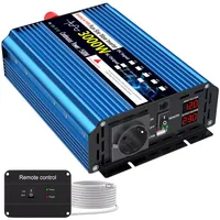 Pure Sine Wave Power Inverter 3000W  DC 12V To AC 230V Frequency Converter 50hz  Solar car Inverter Transformer LED