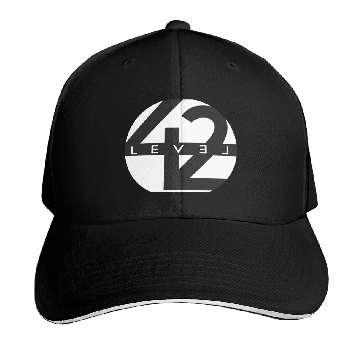 level 42 logo Baseball Cap Adjustable Buckle Closure Moisture Wicking Quick Dry Curved Brim Classic Fit