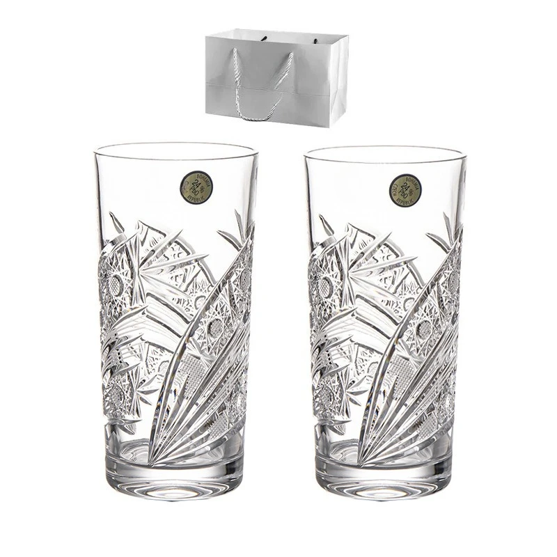 

Crystal glass water cup household high-end juice beverage beer cup gift box