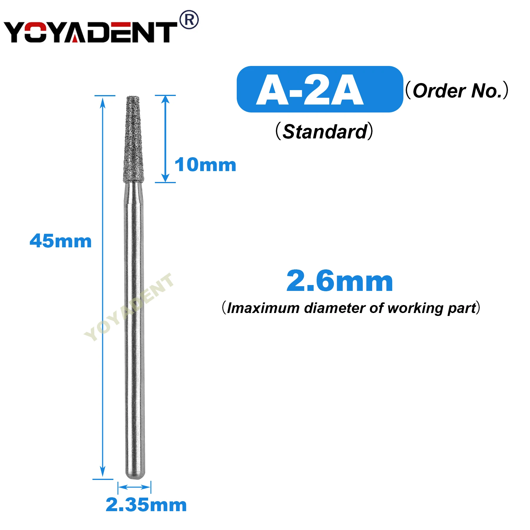 أزيز ماس الأسنان طب الأسنان الفراولة منخفضة السرعة بر HP Dia.2.35mm ل مستقيم الأنف مخروط قبضة يد بسرعة منخفضة 5 قطعة/الحزمة