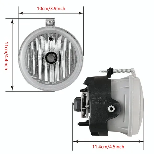 Imagen 2 del producto Luz antiniebla para Dodge Challenger, cargador Nitro Avenger Caliber Caravan Grand Chrysler Sebring Pacifica Town jeep Compass Patriot