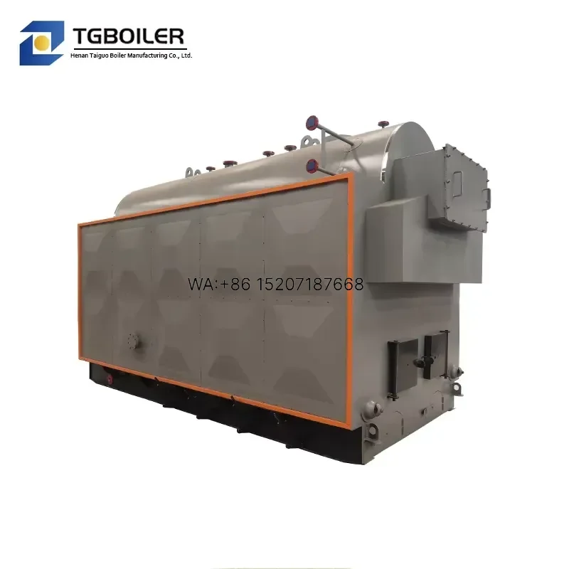 Wmwmnu 5T 10T 15T 25Ton Chain Grate Coal Biomass Jute Pellet Coconut Shell Sugarcane Fuel Steam Boiler for Chemical Industry