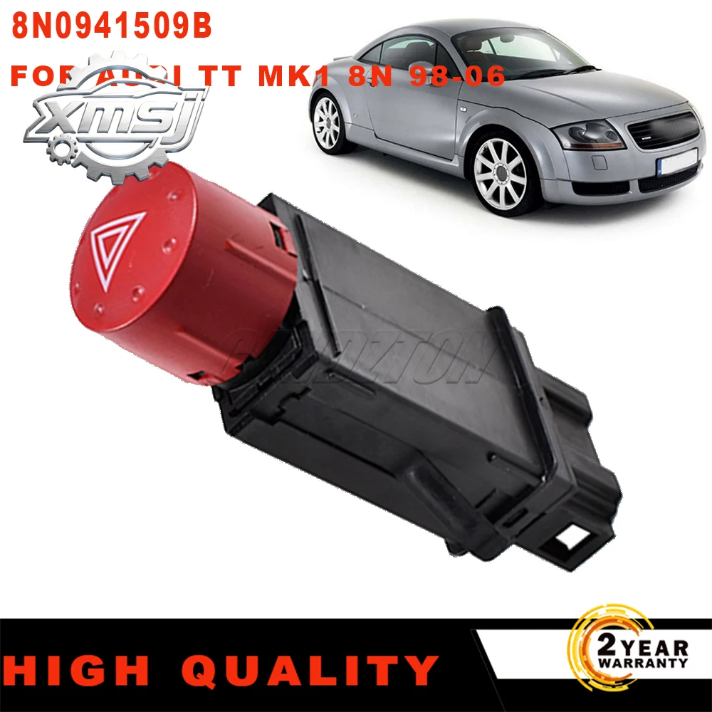

Para Audi TT MK1 8N 1 pieza nuevo botón interruptor luz advertencia peligro emergencia 8N0941509B Control luz