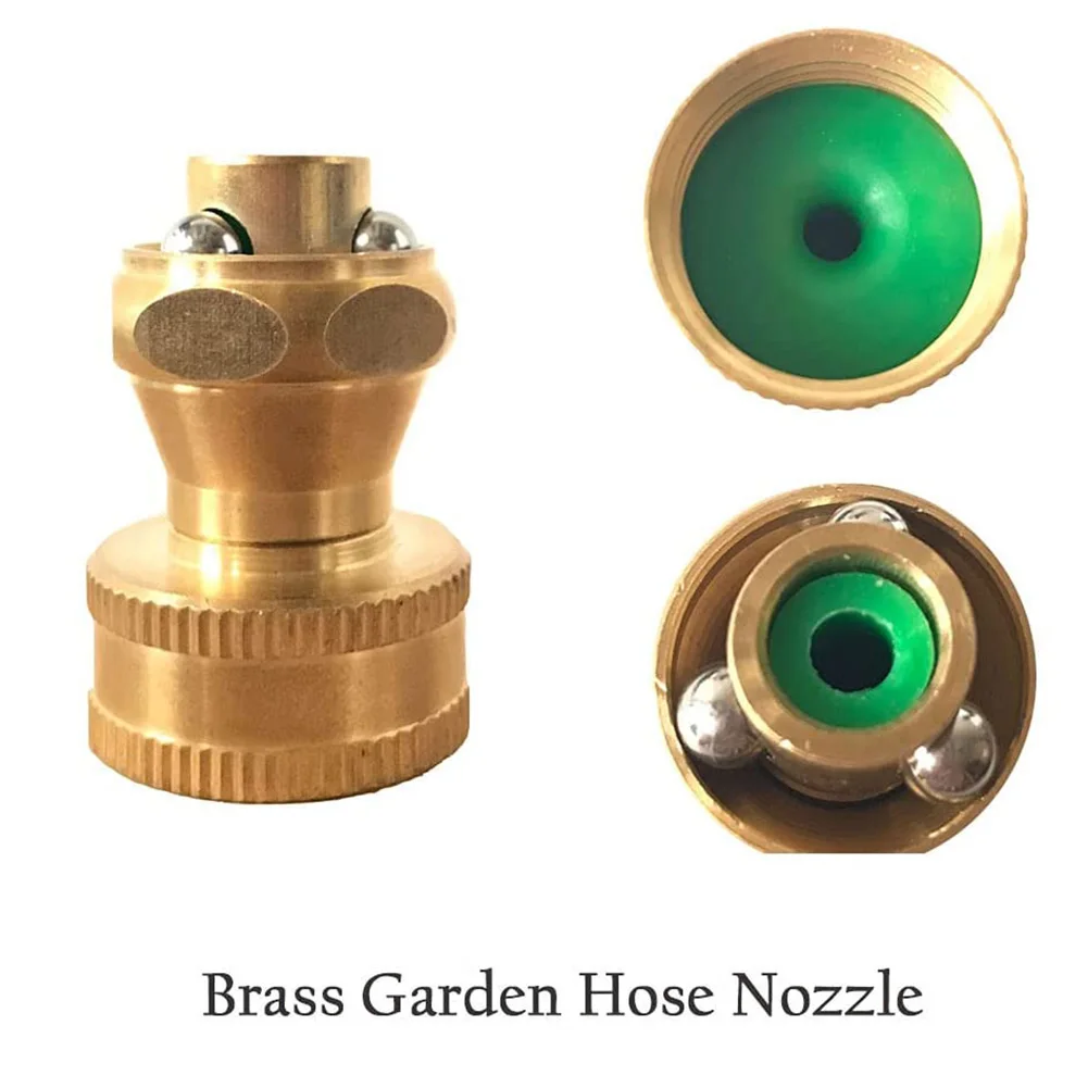 Head Brass Nozzle Hose Supplies for sweeper Watering Yard Outdoor Rotating Accessories Car Washing Cleaning Connection