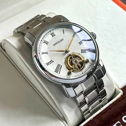 Men's Tourbillion Mechanical Watch Fashion Luxury Waterproof Sport Fully Automatic Clock Business Wristwatches Relogio Masculino