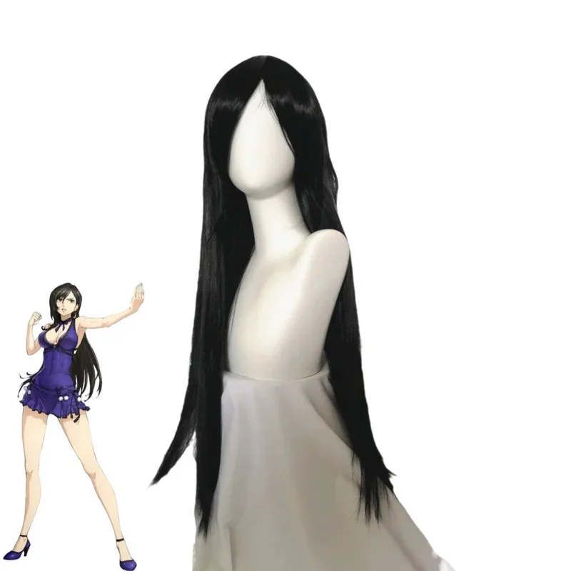 Anime jeu VII Tifa Lockhart Cosplay Costume violet robe de soirée perruque adulte femme Sexy carnaval Costume de noël olp;4