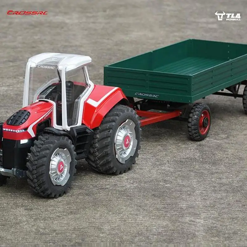 Crossrc Tl4 Large Iron Bull Tractor T009 Full Trailer 90100145tl4 Front Counterweight Tl4 Snow Shovel Rtrtl4 Tire Set
