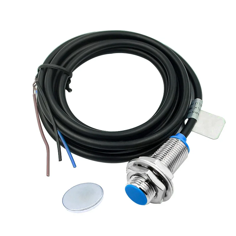 Hall Effect Sensor Cylinder Proximity Switch NJK-5002C 3-Wire NPN NO Normally Open 10mm Detection Distance DC 6-36V