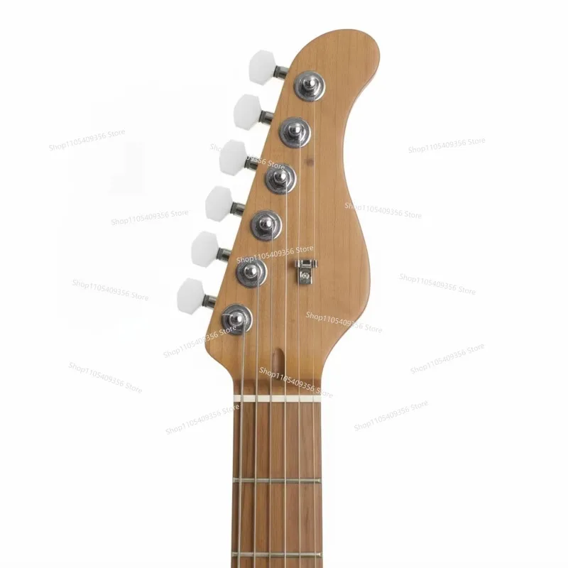 For  Shape Solid Quilted Maple Panel 6-7mm Thickness Stylish Electric Guitar