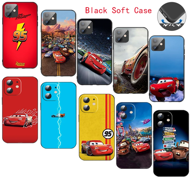 

CR20 Cars Lightning McQueen 95 Soft Silicone Case for Samsung Galaxy S21 S23 FE S24 Ultra Plus A15 A25 35 A54 A55 5G Caver