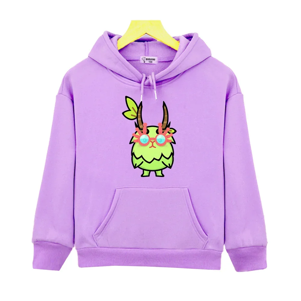 

Game Ooblets Cute Print Hoodies Streetwear Casual Comfortable Hooded Sweatshirts Children Kawaii Graphic Pullovers Boys Girls