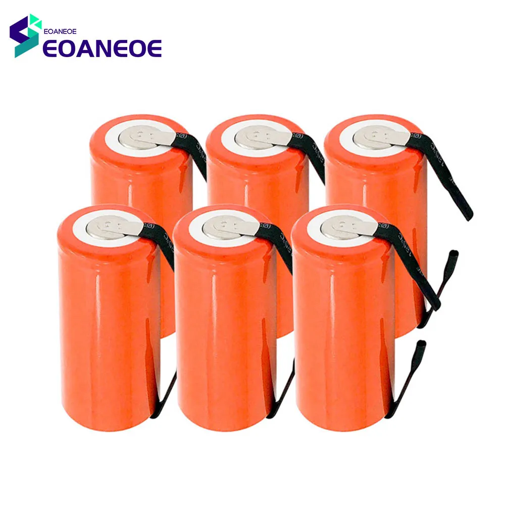 1.2V 2800Mah SC Ni-CD battery rechargeable batteria replacement Cells with tab an Extension Cord Processed Drop shipping