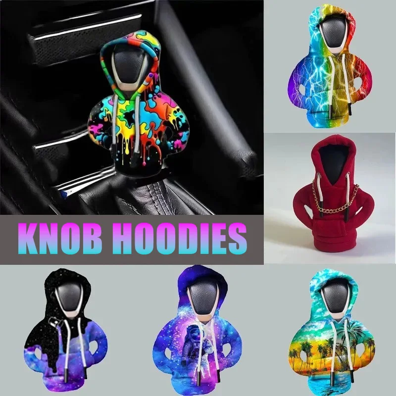Car Hoodie Gear Shift Cover Fashion Gearshift Hoodie Car Gear Shift Knob Cover Manual Handle Gear Sweatshirt Change Lever Cover