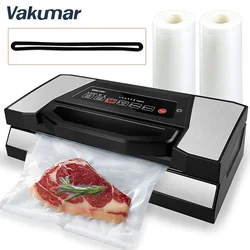 Vakumar VH5180  Kitchen Automatic Commercial Household Food Vacuum Sealer Packaging Machine Include 2 rolls Vacuum packed bags