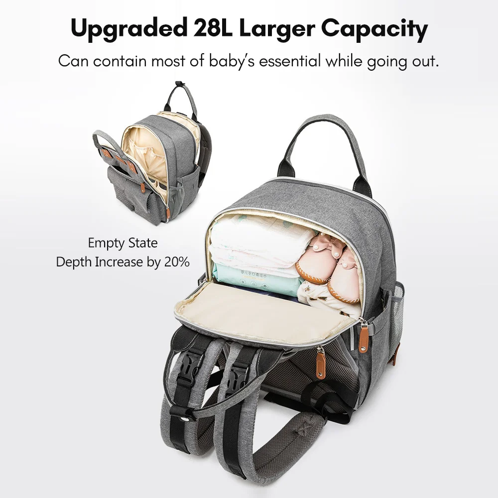 Putybudy Multifunctional Baby Diaper Backpack Large Capacity Storage Bag Maternity Bag Backpacks Crib Newborn Mommy Bag