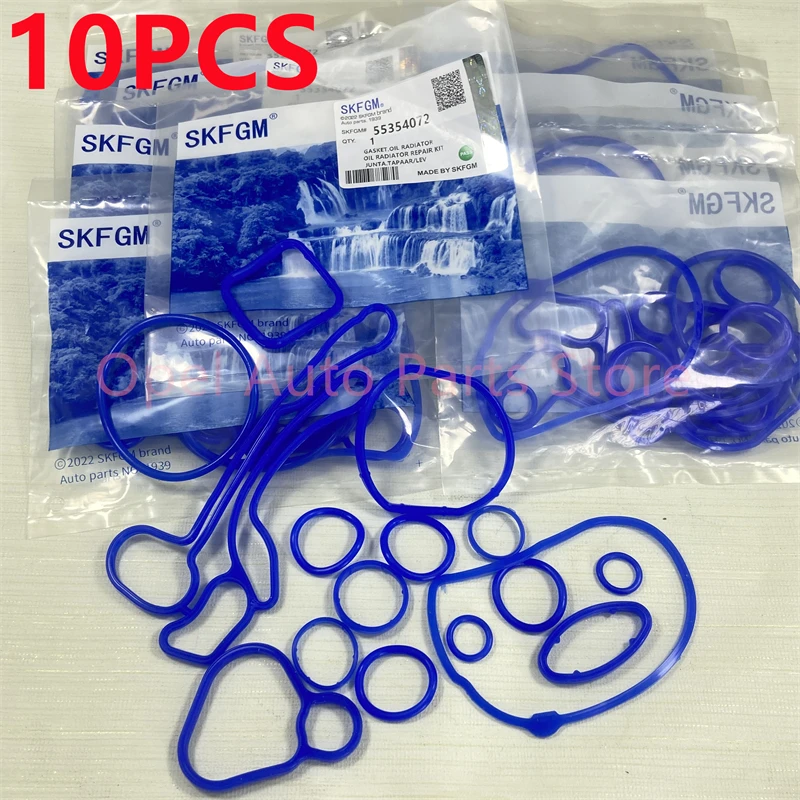 

..10SETS Cooling System Oil Cooler Gasket Seals For Chevrolet Aveo Cruze Trax Sonic Orlando Opel Astra Zafira 55354072 2724577