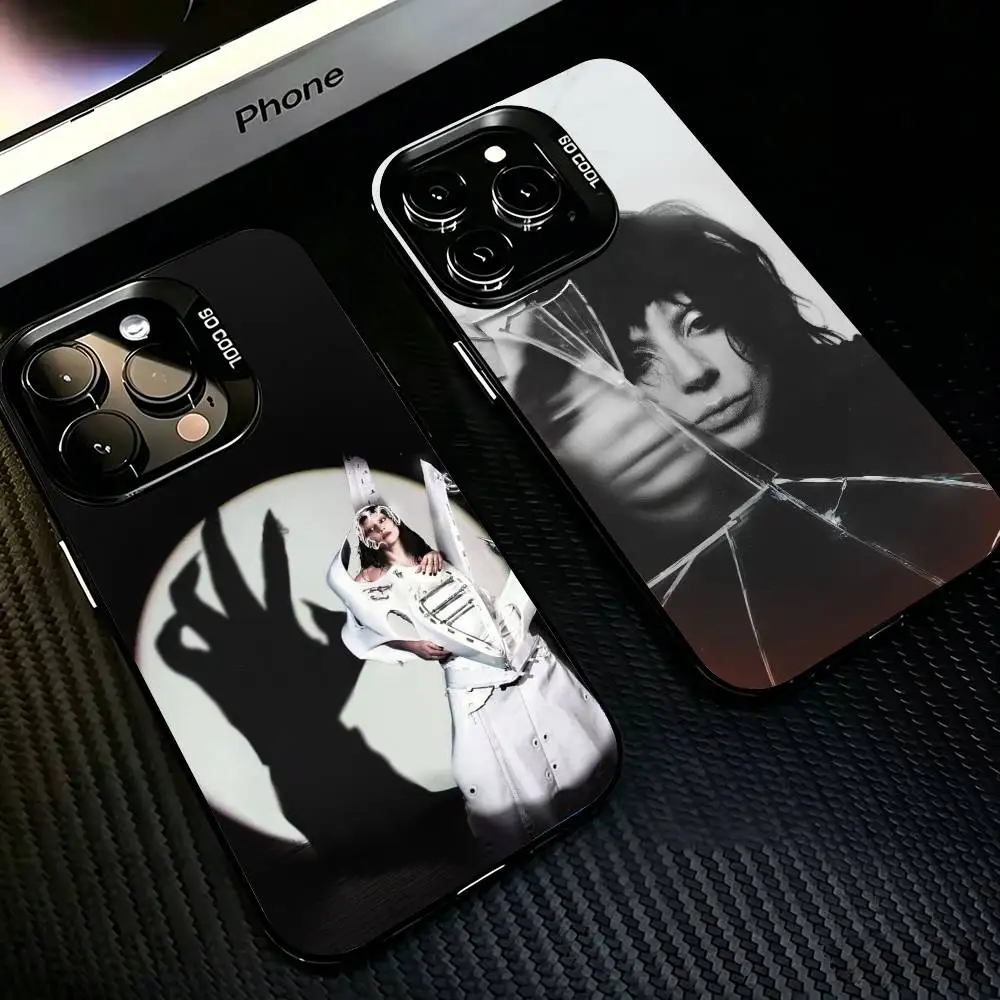 

MAYHEM L-LADY GAGA Phone Case For iPhone 17,16,15,14,13,12,11 Plus,Pro Max,XS,Colored Silver Plated Inside Cover