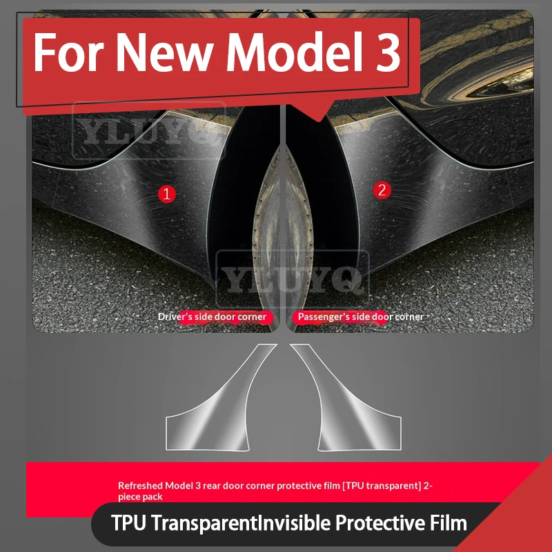 

For Tesla Highland Model 3 TPU Transparent Protective Film Invisible Car Cover Interior Protective Film Accessories