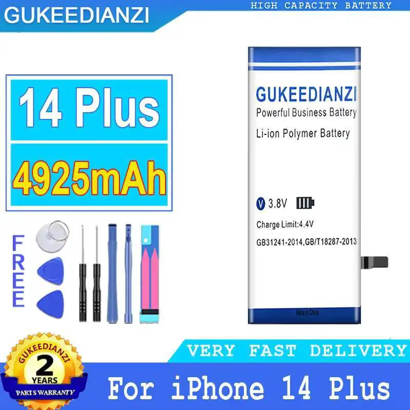 

Прочный аккумулятор для мобильного телефона 4925 мАч для Apple Iphone 14 Plus Safe