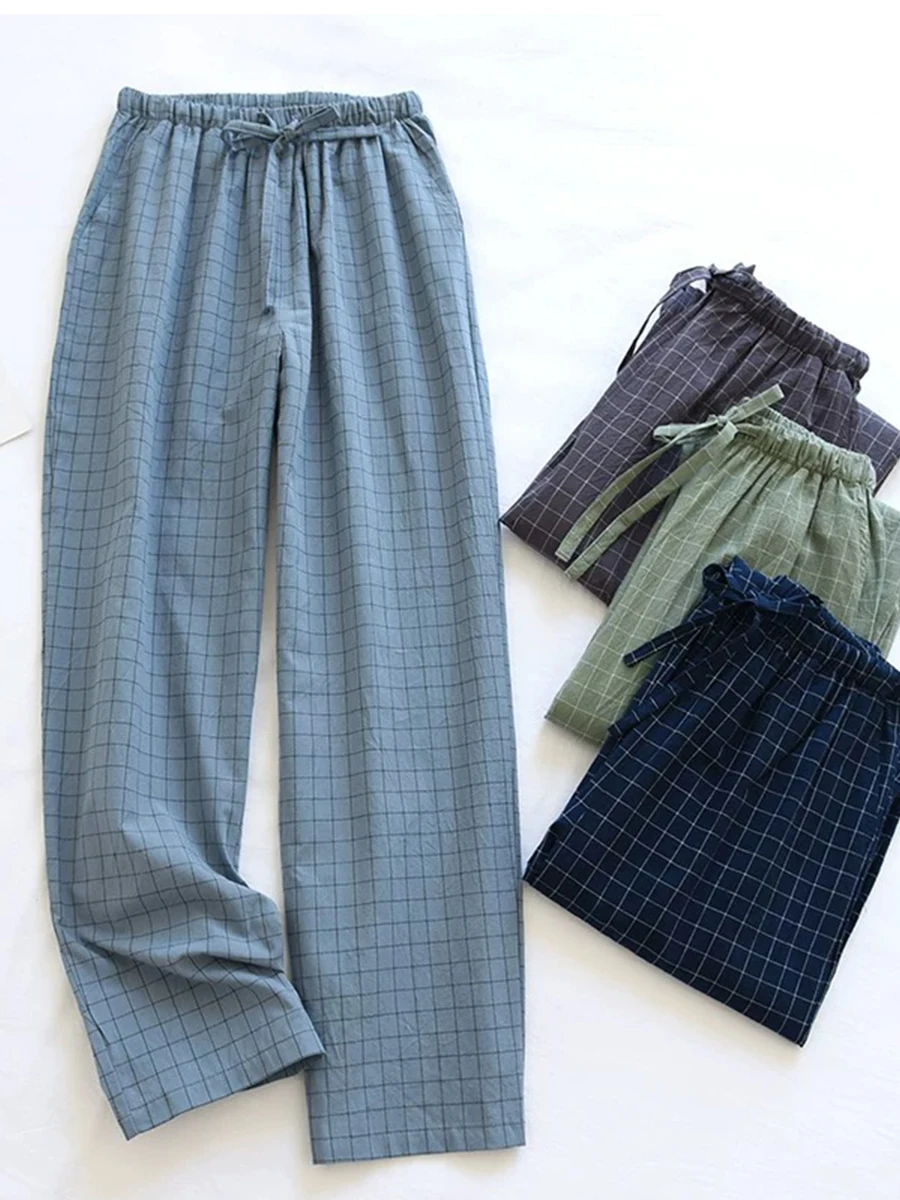 Pajama Pants Men's Home Pants Pajamas Long Pants Spring and Autumn Men's Large Size Home Pants Autumn and Winter