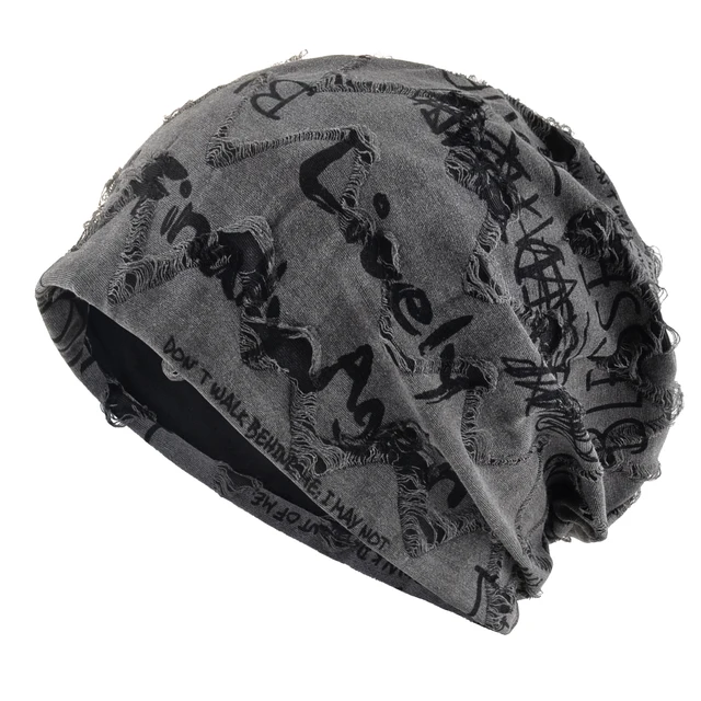 Bonnet avec lettres imprimées pour femmes et hommes, Vintage, Design craquelé en détresse ​ Wasteland Style Printemps Été Chaud Doublé Polaire Hiver 1