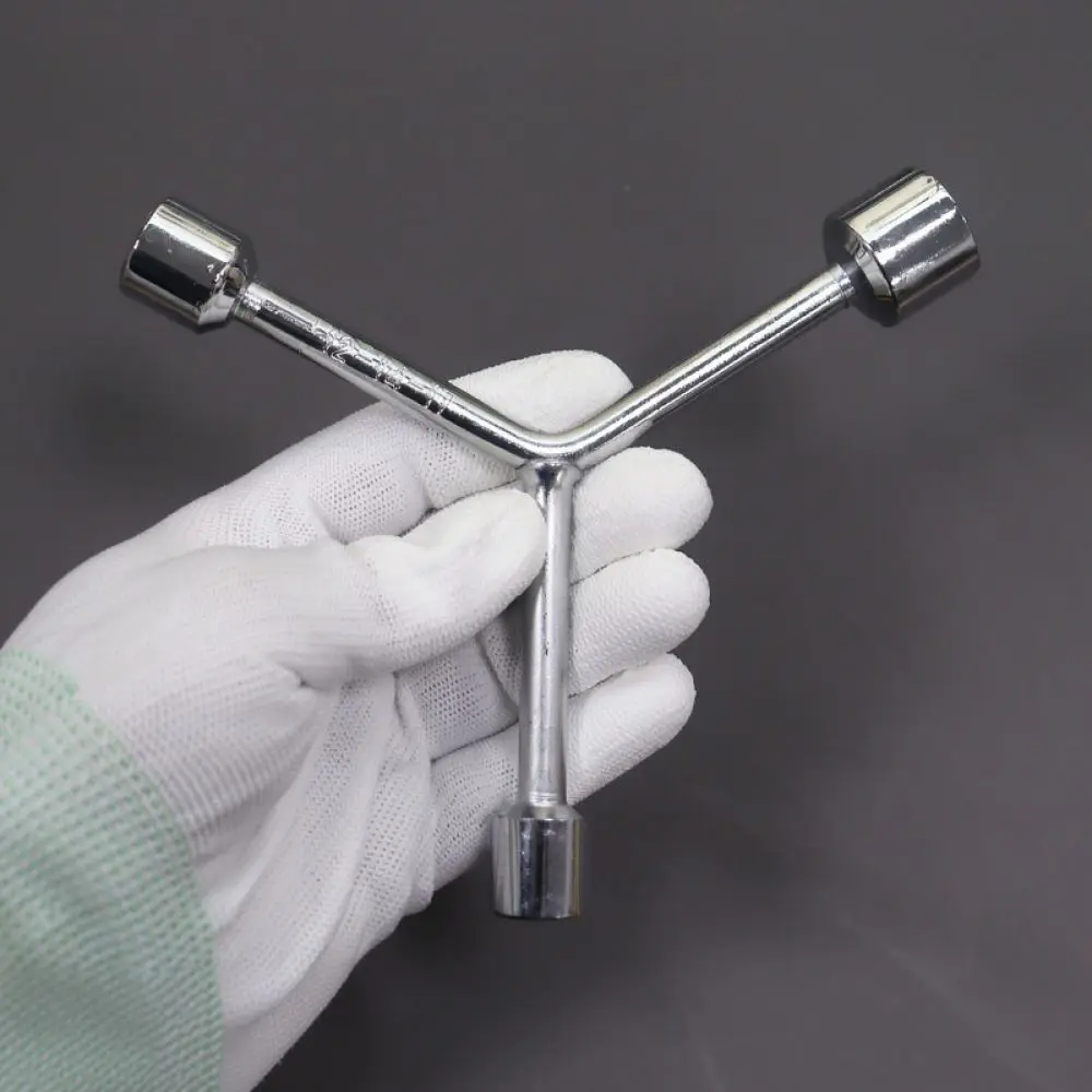 For For Jiente Triple Socket Wrench Y Type Portable Spanner High Carbon Steel Manual Repair Tool Household Hardware Mechanic