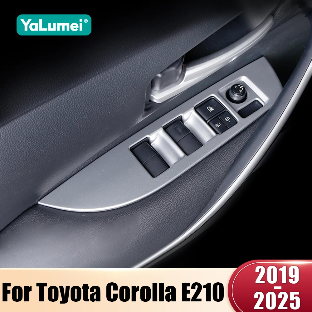 For Toyota Corolla E210 2019 2020 2021 2022 2023 2024 2025 Hybrid Accessories Car Door Window Glass Lift Switch Button Cover