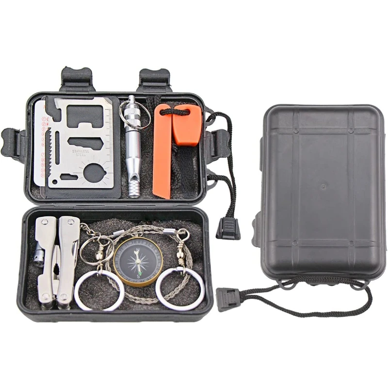 Outdoor Travel Equipment Survival Kit Multi-functional Field First-aid Outdoor Supplies Tools Camping Hiking Adventures