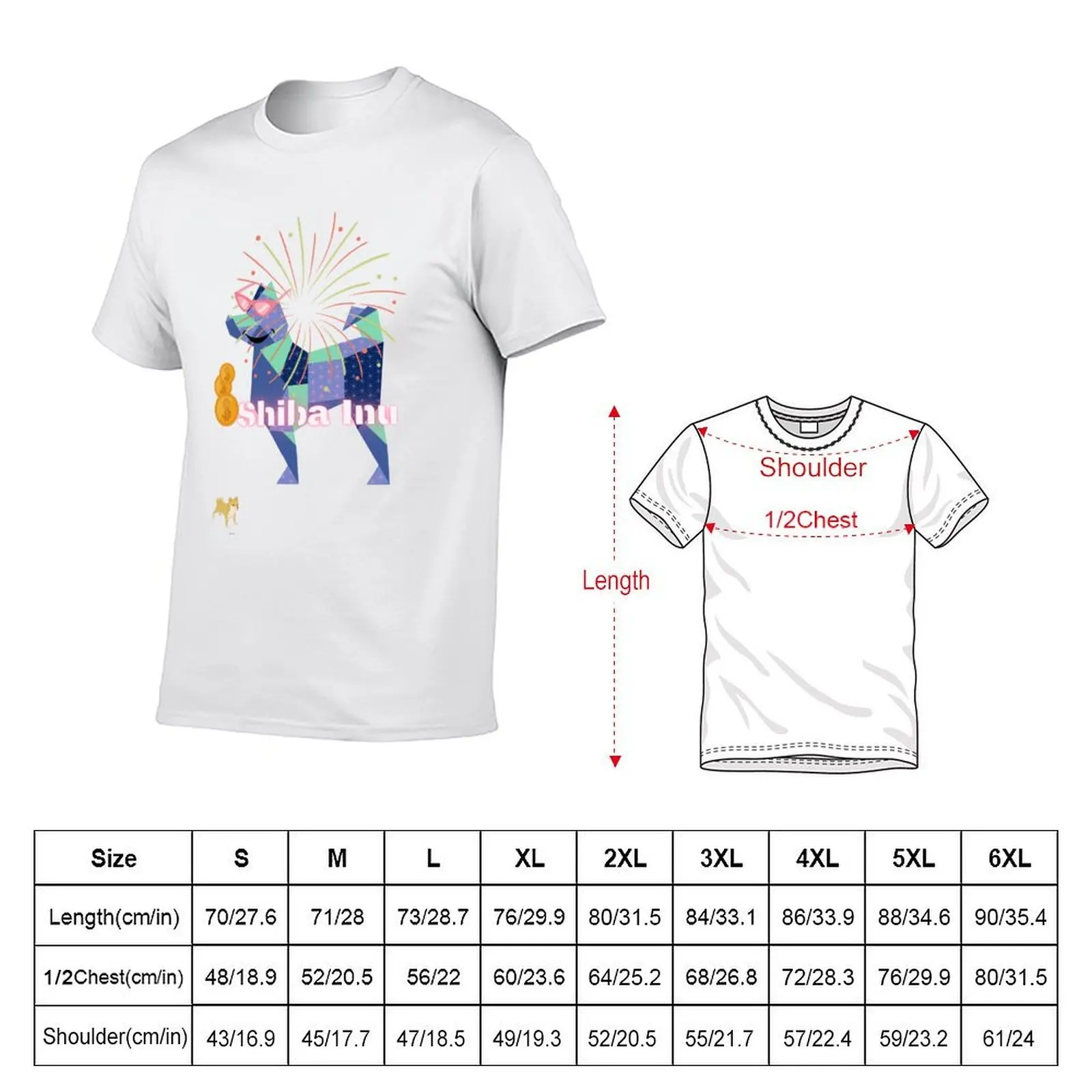 Shiba Inu Fashion T-Shirt man t shirt luxury man t shirts high quality luxury brand T-Shirt
