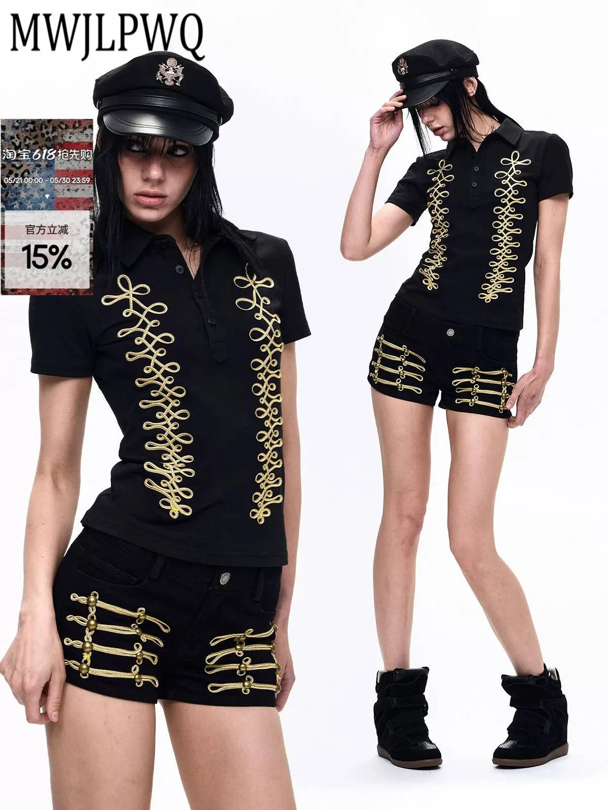 

MWJLPWQ STARTEXCEEDEND Napoleon Polo Shirt Women, Vintage Court Style, Slim-Fit Short-Sleeve T-Shirt For A Slim Look