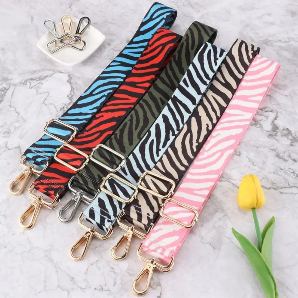 

Women Shoulder Messenger Bags Strap Zebra Pattern DIY Adjustable Strap For Bags Wide 3.8cm Bag Accessories Female Handbag Strap