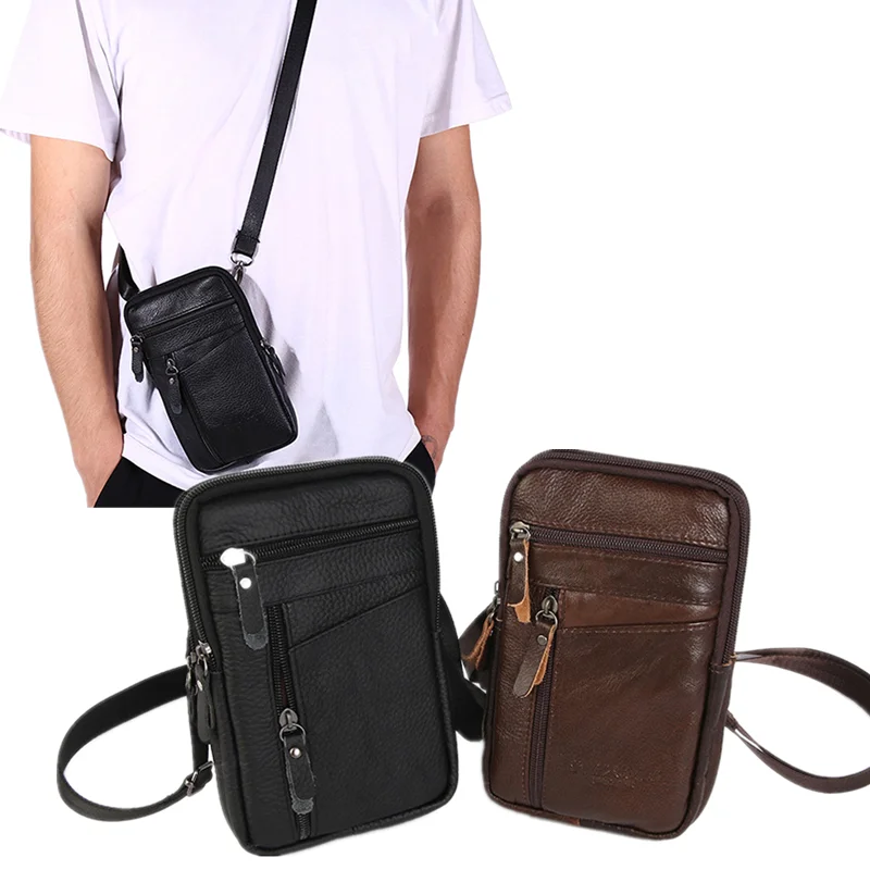 New Men's Shoulder Messenger Bag Casual Multi-function Large Capacity Simple Handbag High Quality Men's Shoulder Bag