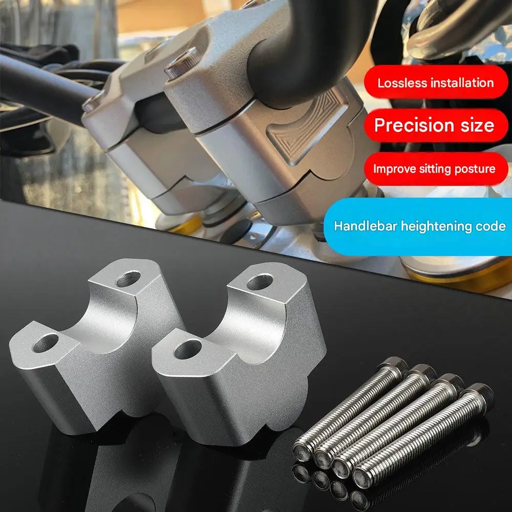 For BMW G 310 GS/G 310 R, the accessory for raising the handlebar height can be installed without any damage.