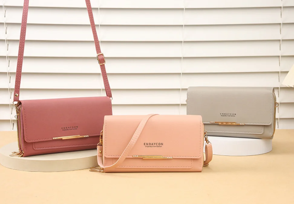 2026 New Women's Wallet Korean Edition Multi functional Shoulder Bag Medium Long Handbag Zero Wallet