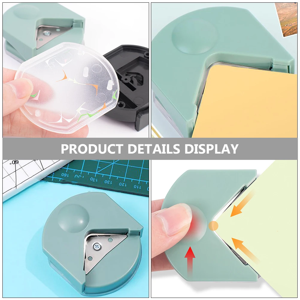 Narzędzie do zaokrąglania rogów zdjęć, papieru, PVC, do majsterkowania, narzędzie do zaokrąglania rogów, do wizytówek, bezpieczne wykończenie krawędzi, kreatywne przycinanie