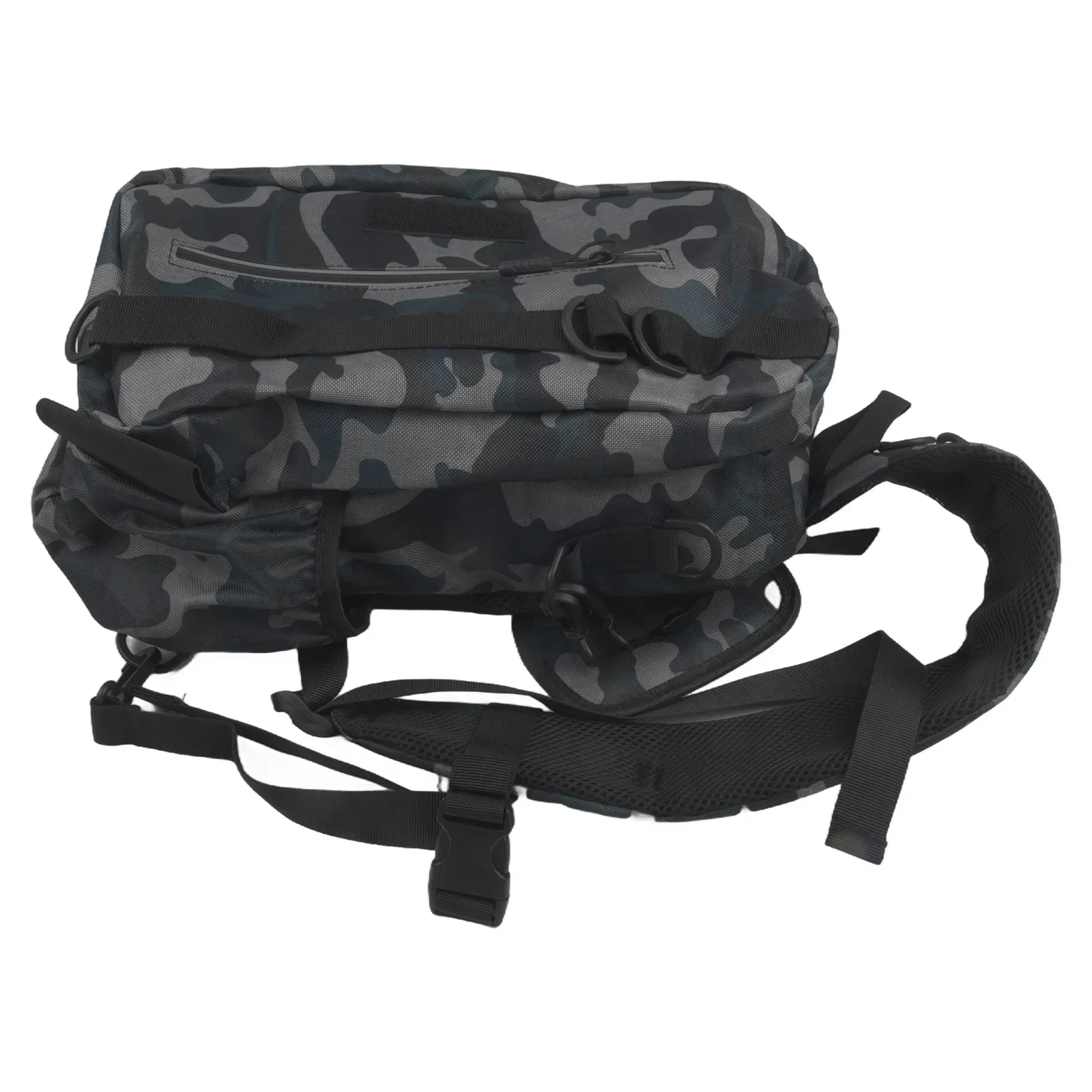 

Рюкзак для рыбалки 38*25*3 см, эластичный боковой карман, держатель для бутылки с водой, сумка большой вместимости, удобная классификация