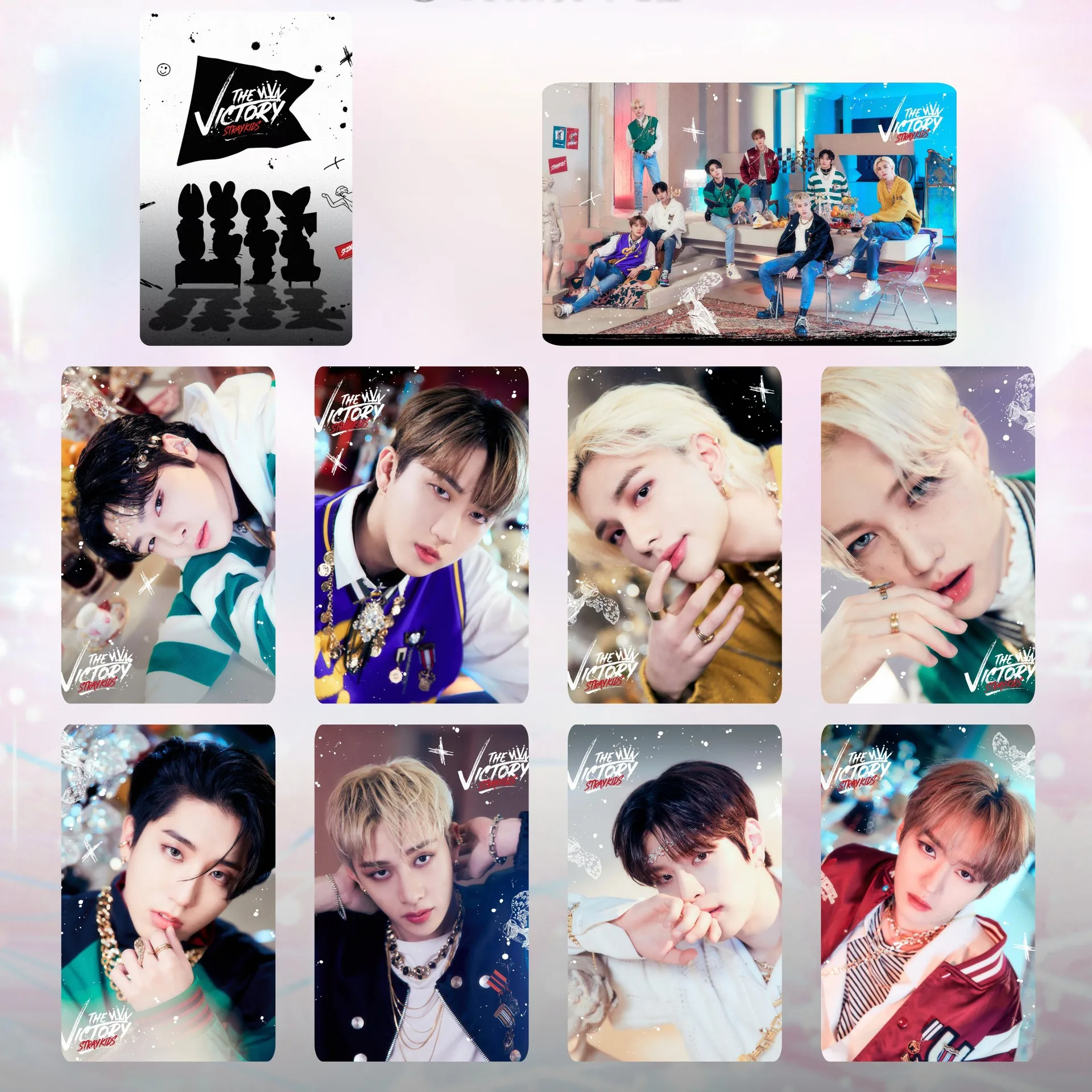 

Stray Kids THE VICTORY New Peripheral Collection Card Star Card LOMO Card SKZOO Peripheral Small Card