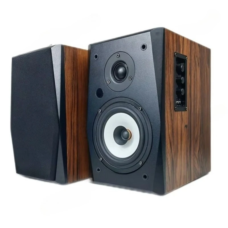 X2 Bookshelf Audio Speaker Wooden Computer Box Multimedia Home Desktop Sound Quality