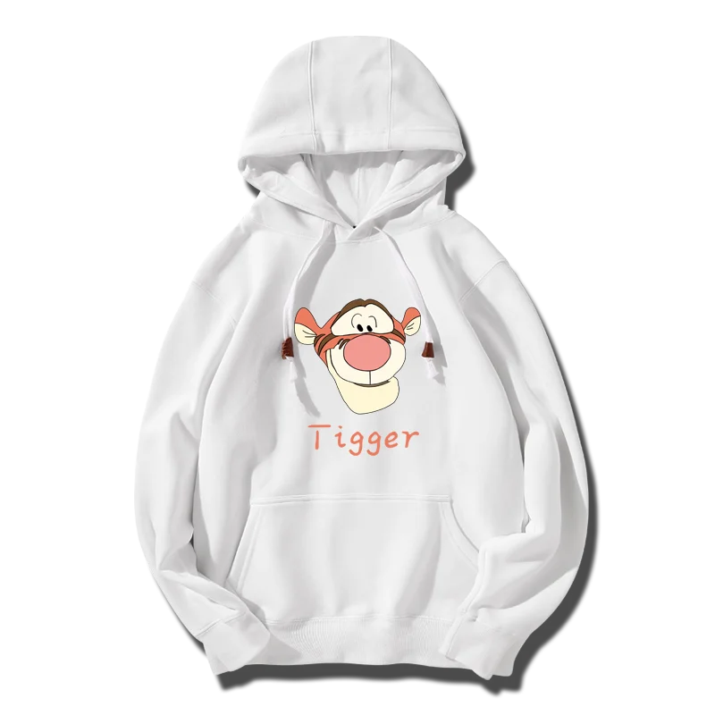 Disney theme park cartoon Tigger women's cute sports jacket couple fashion hooded sweatshirt trendy women's top