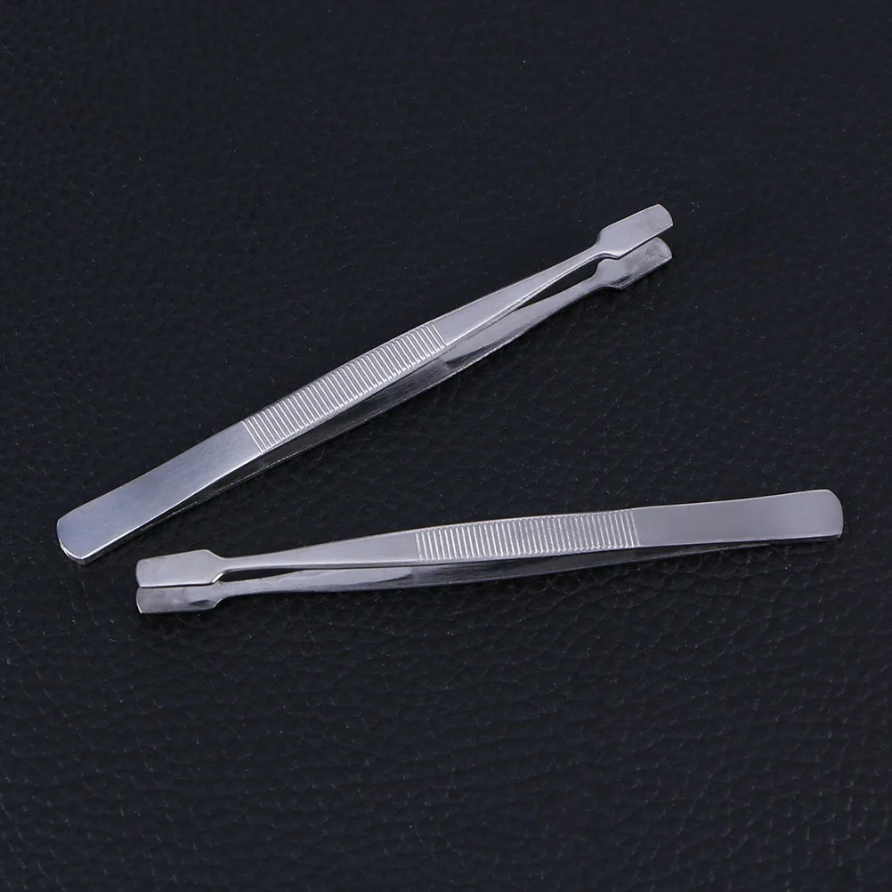 

3Pcs Stamp Tweezer with Concavoconvex Handle Stainless Steel Anti-Slip Design for Delicate Items Easy to Carry Ideal for Stamp