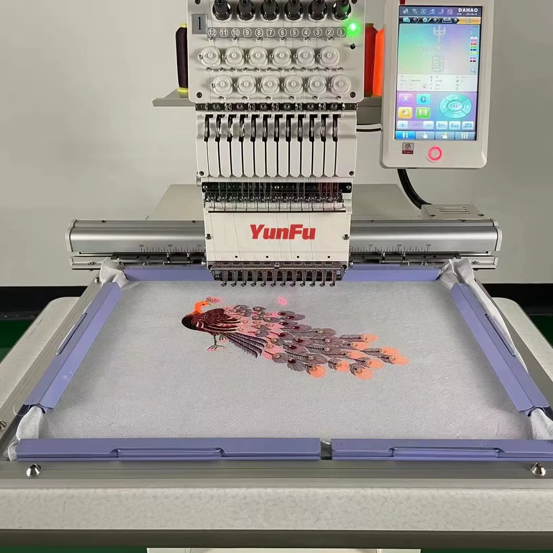 Factory Price Single Head Commercial Embroidery Machine 12-15 Needles Computerized Operation New Condition Home Use Gear Bearing